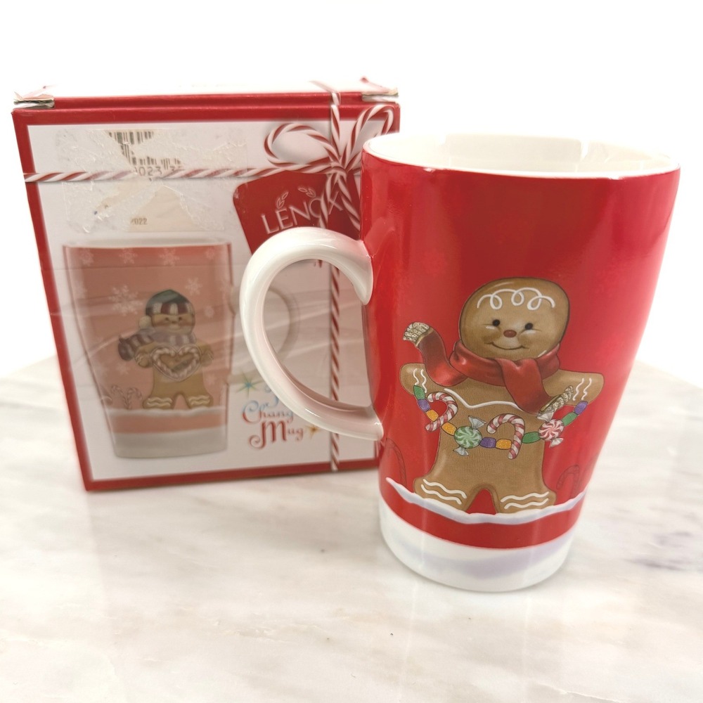 Lenox Holiday Entertaining Gingerbread Magic Mug 16oz Heat‎ Changing